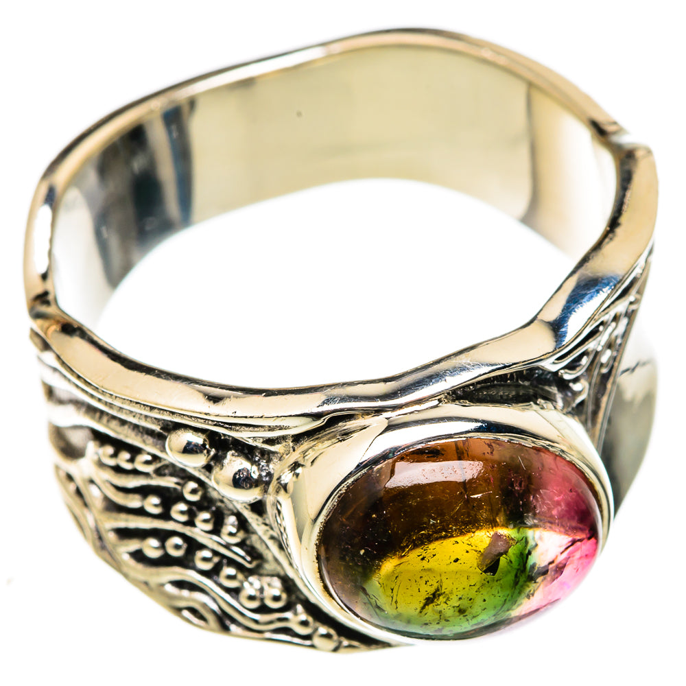 Watermelon Tourmaline Rings handcrafted by Ana Silver Co - RING101396