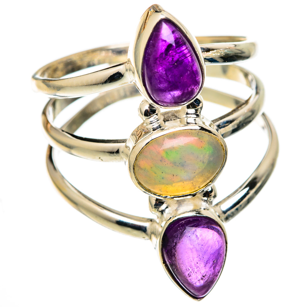 Ethiopian Opal Rings handcrafted by Ana Silver Co - RING101398