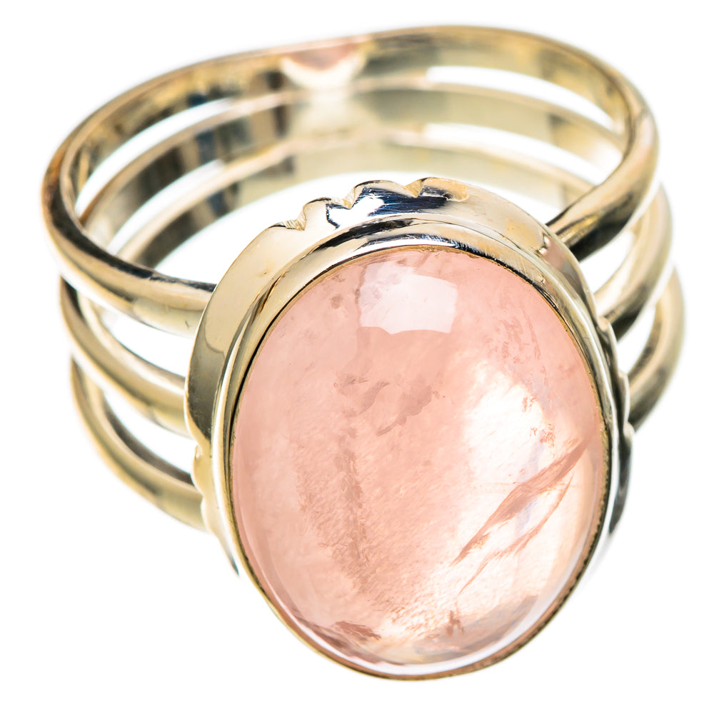 Rose Quartz Rings handcrafted by Ana Silver Co - RING101408 - Photo 2