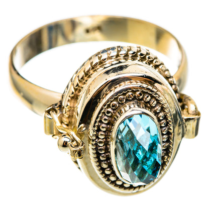 Blue Topaz Rings handcrafted by Ana Silver Co - RING101418