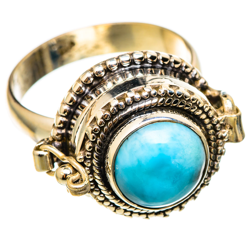 Larimar Rings handcrafted by Ana Silver Co - RING101420