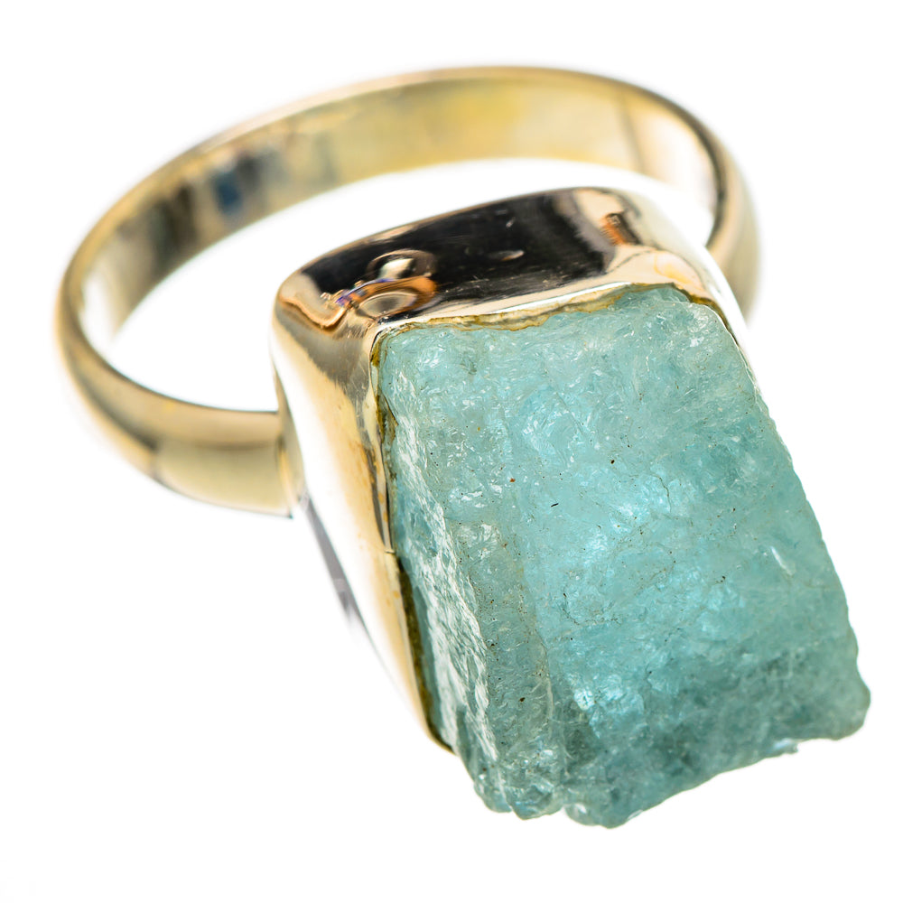 Aquamarine Rings handcrafted by Ana Silver Co - RING101421 - Photo 2