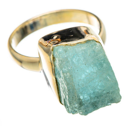Aquamarine Rings handcrafted by Ana Silver Co - RING101421 - Photo 2