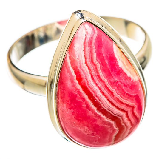 Rhodochrosite Rings handcrafted by Ana Silver Co - RING101426