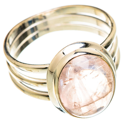 Rose Quartz Rings handcrafted by Ana Silver Co - RING101427 - Photo 2