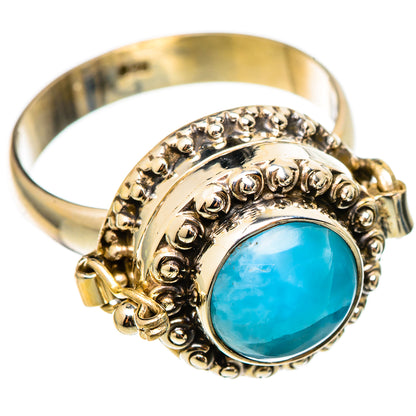 Larimar Rings handcrafted by Ana Silver Co - RING101438 - Photo 2