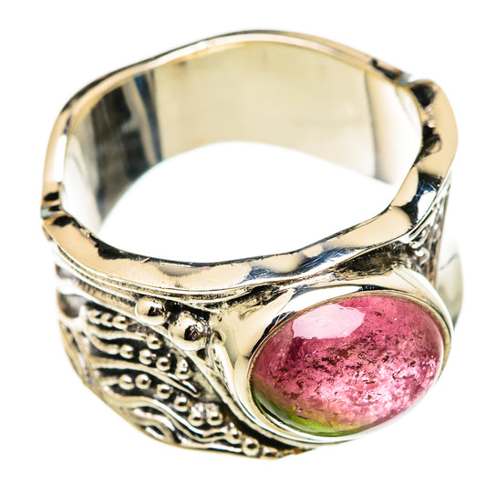 Watermelon Tourmaline Rings handcrafted by Ana Silver Co - RING101466