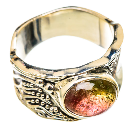 Watermelon Tourmaline Rings handcrafted by Ana Silver Co - RING101467