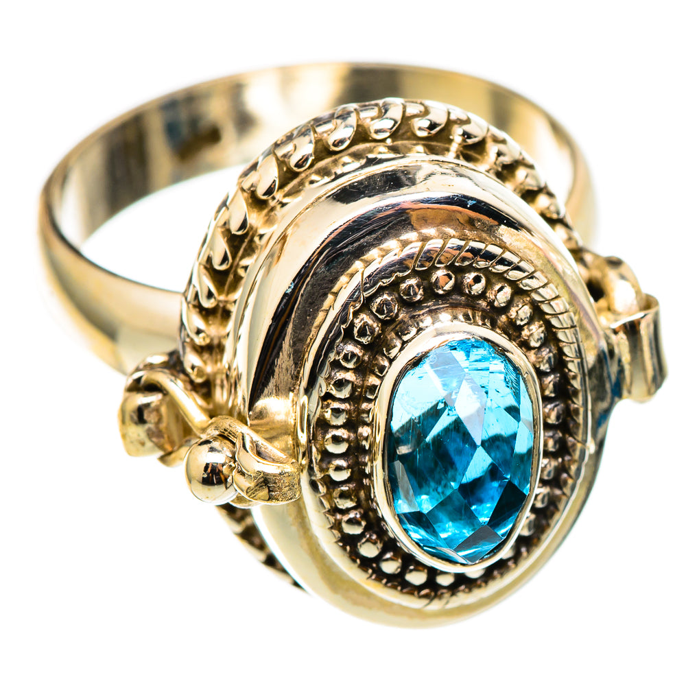 Blue Topaz Rings handcrafted by Ana Silver Co - RING101469 - Photo 2
