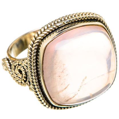 Rose Quartz Rings handcrafted by Ana Silver Co - RING101472