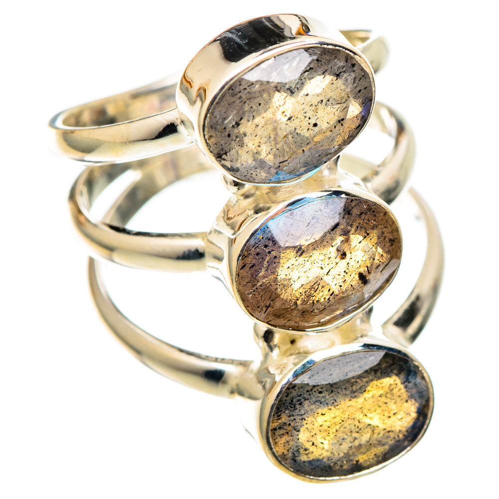 Labradorite Rings handcrafted by Ana Silver Co - RING101480