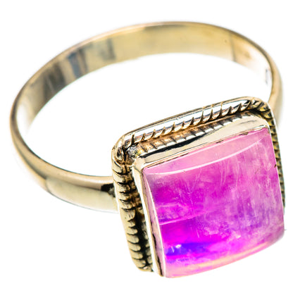 Pink Moonstone Rings handcrafted by Ana Silver Co - RING101483