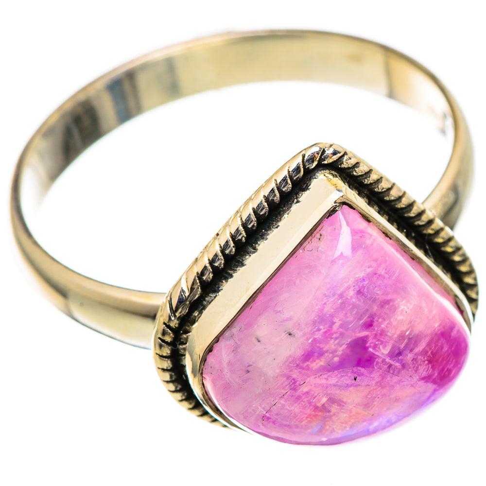 Pink Moonstone Rings handcrafted by Ana Silver Co - RING101503