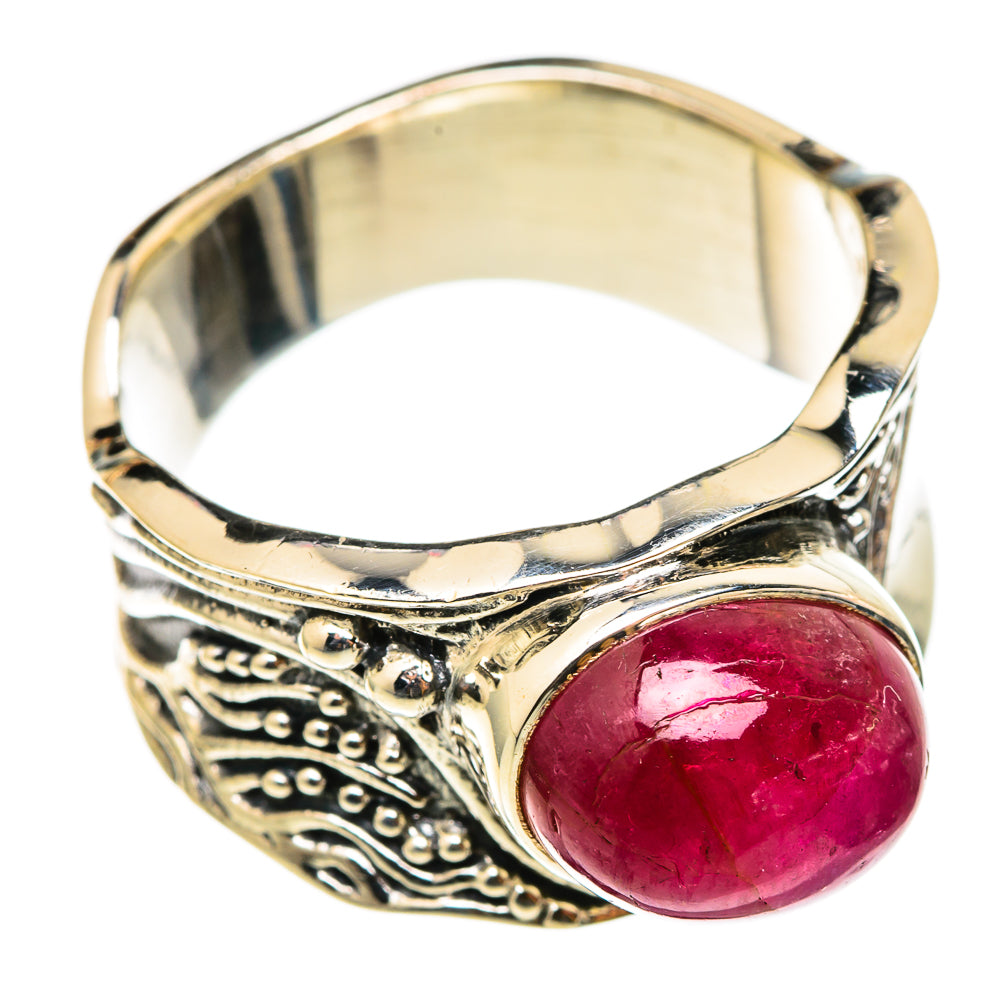 Pink Tourmaline Rings handcrafted by Ana Silver Co - RING101512