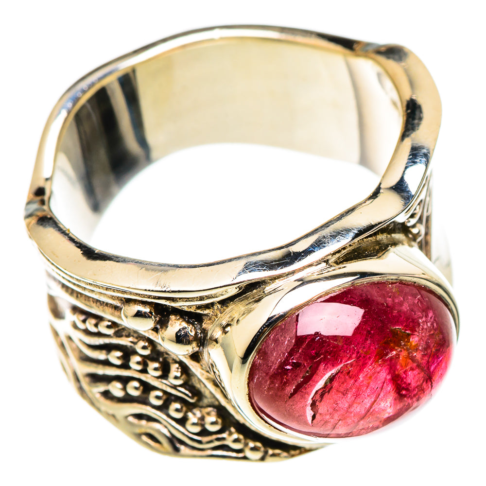 Pink Tourmaline Rings handcrafted by Ana Silver Co - RING101518