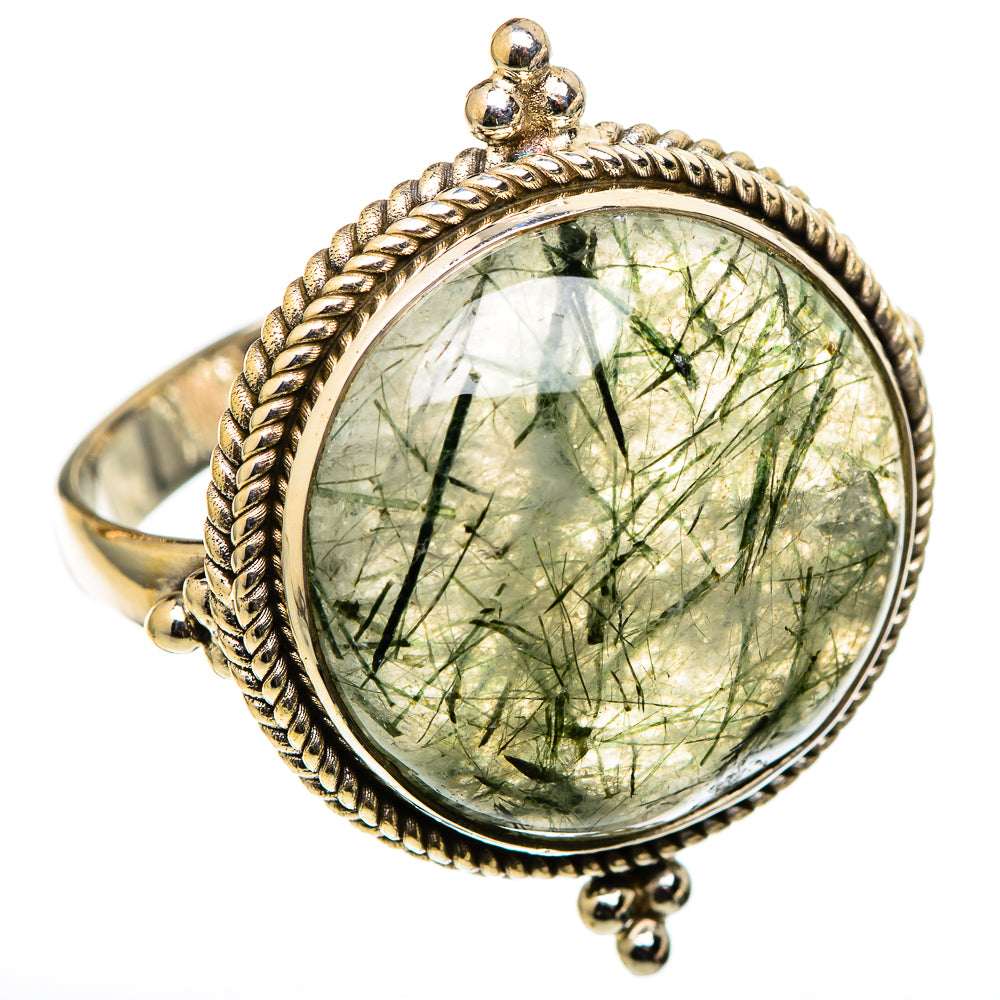 Tourmalinated Quartz Rings handcrafted by Ana Silver Co - RING101520 - Photo 2