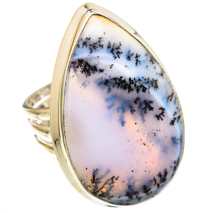 Dendritic Opal Rings handcrafted by Ana Silver Co - RING101523