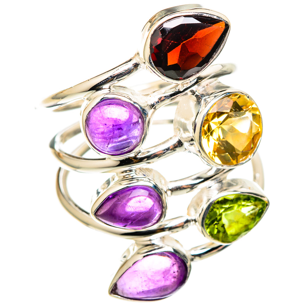 Garnet Rings handcrafted by Ana Silver Co - RING101524