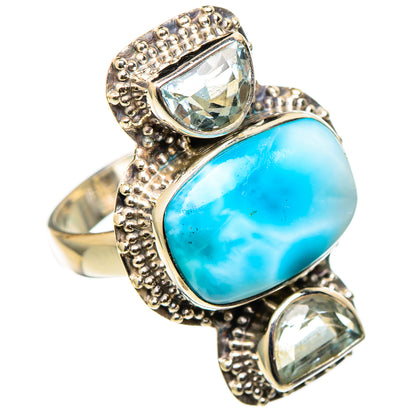 Larimar Rings handcrafted by Ana Silver Co - RING101528