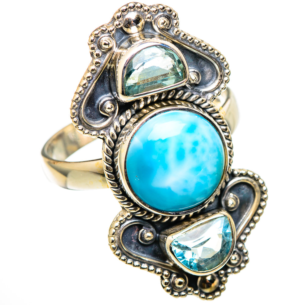 Larimar Rings handcrafted by Ana Silver Co - RING101529