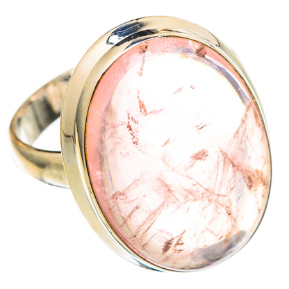 Rose Quartz Rings handcrafted by Ana Silver Co - RING101539