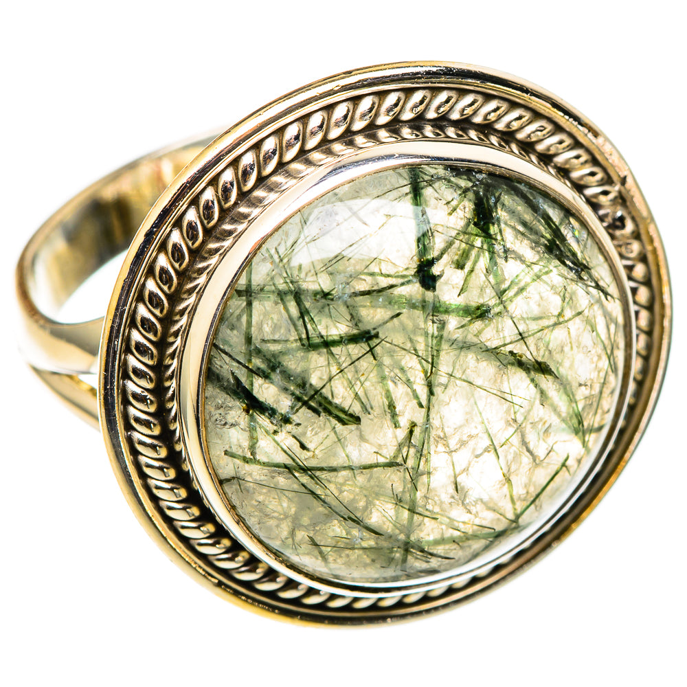 Tourmalinated Quartz Rings handcrafted by Ana Silver Co - RING101541