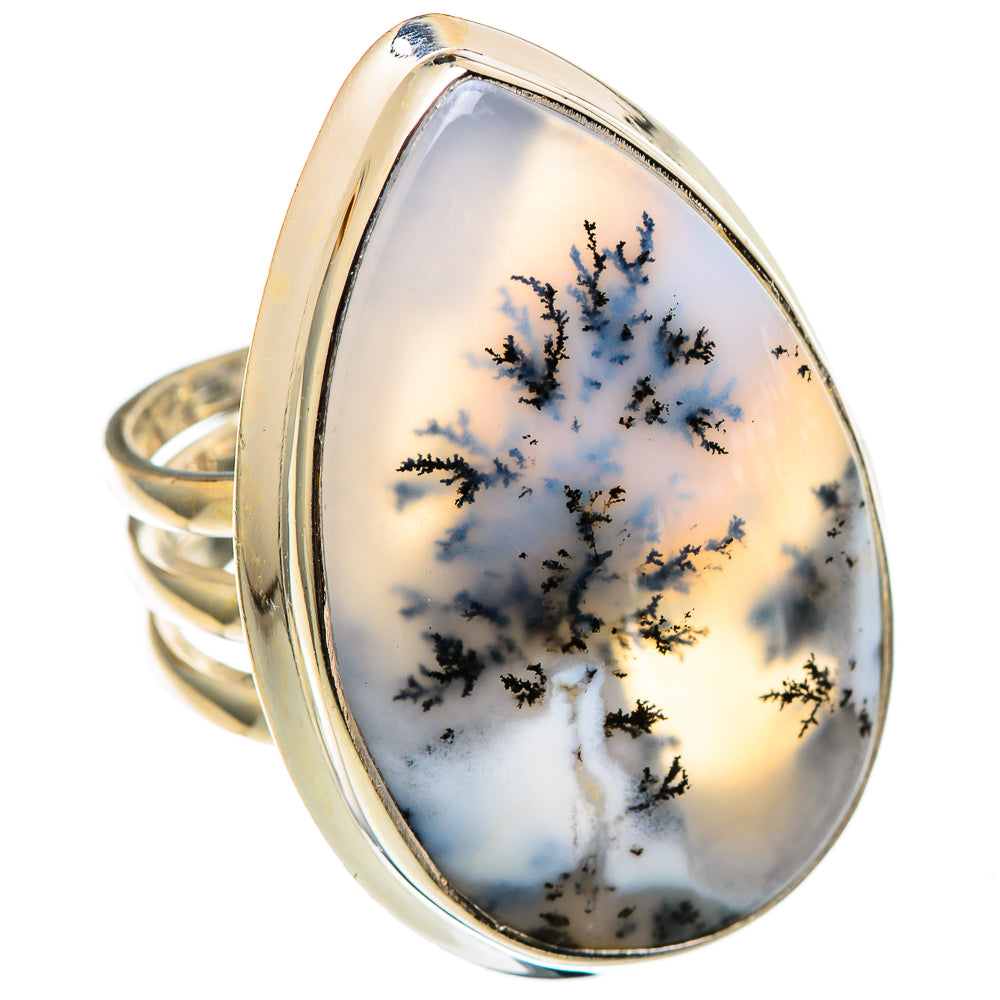 Dendritic Opal Rings handcrafted by Ana Silver Co - RING101543