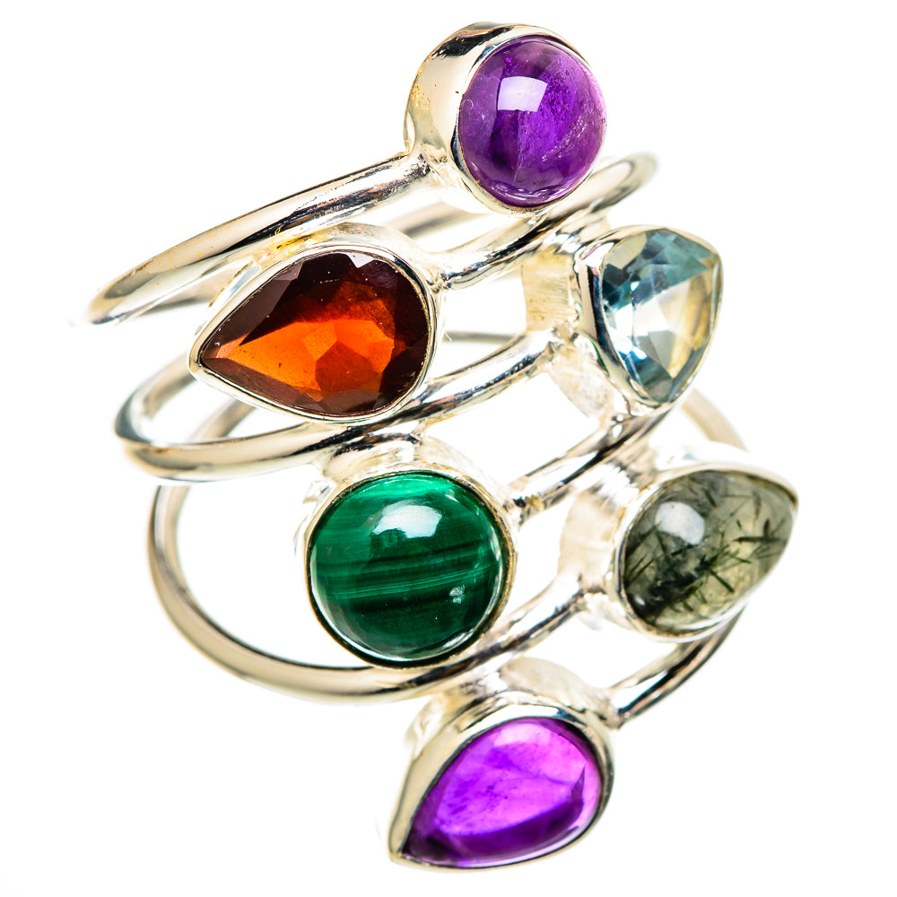 Malachite Rings handcrafted by Ana Silver Co - RING101545