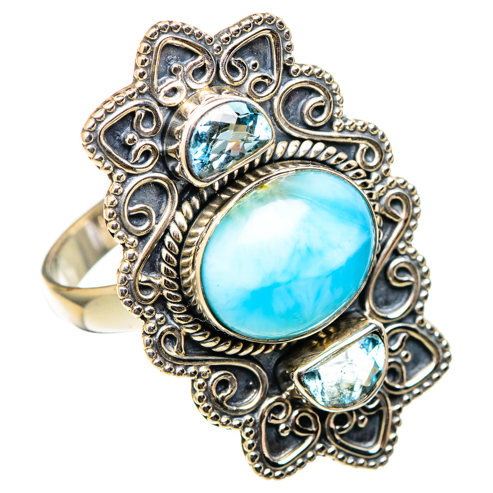 Larimar Rings handcrafted by Ana Silver Co - RING101550 - Photo 2