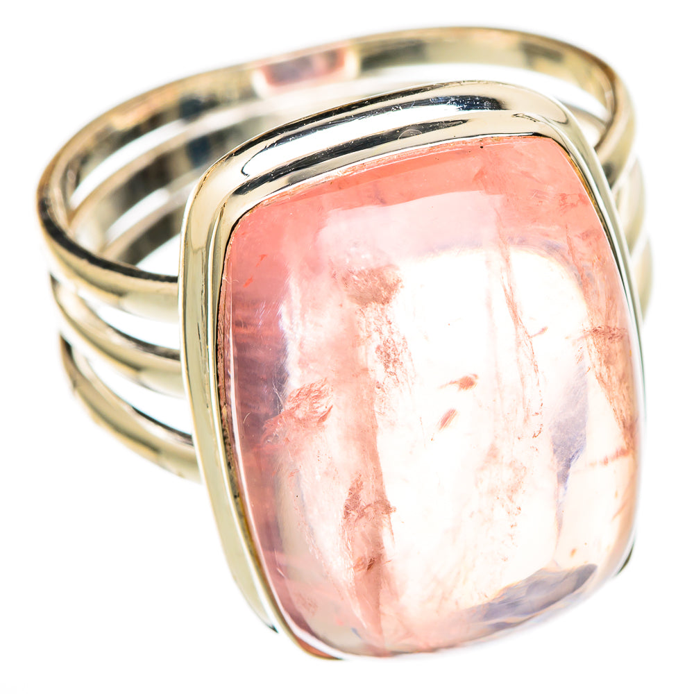 Rose Quartz Rings handcrafted by Ana Silver Co - RING101560