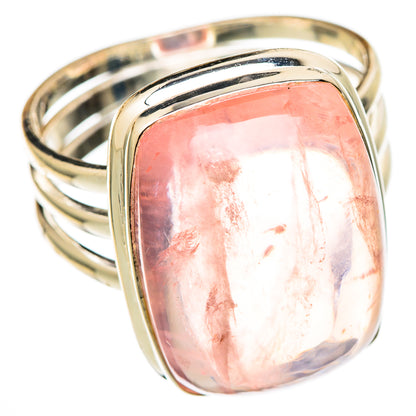 Rose Quartz Rings handcrafted by Ana Silver Co - RING101560
