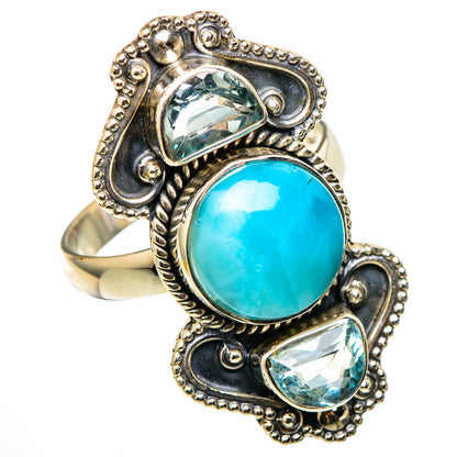 Larimar Rings handcrafted by Ana Silver Co - RING101569