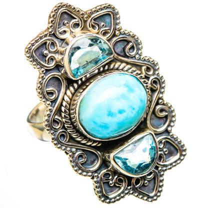 Larimar Rings handcrafted by Ana Silver Co - RING101570