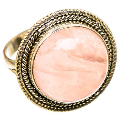Rose Quartz Rings handcrafted by Ana Silver Co - RING101573 - Photo 2