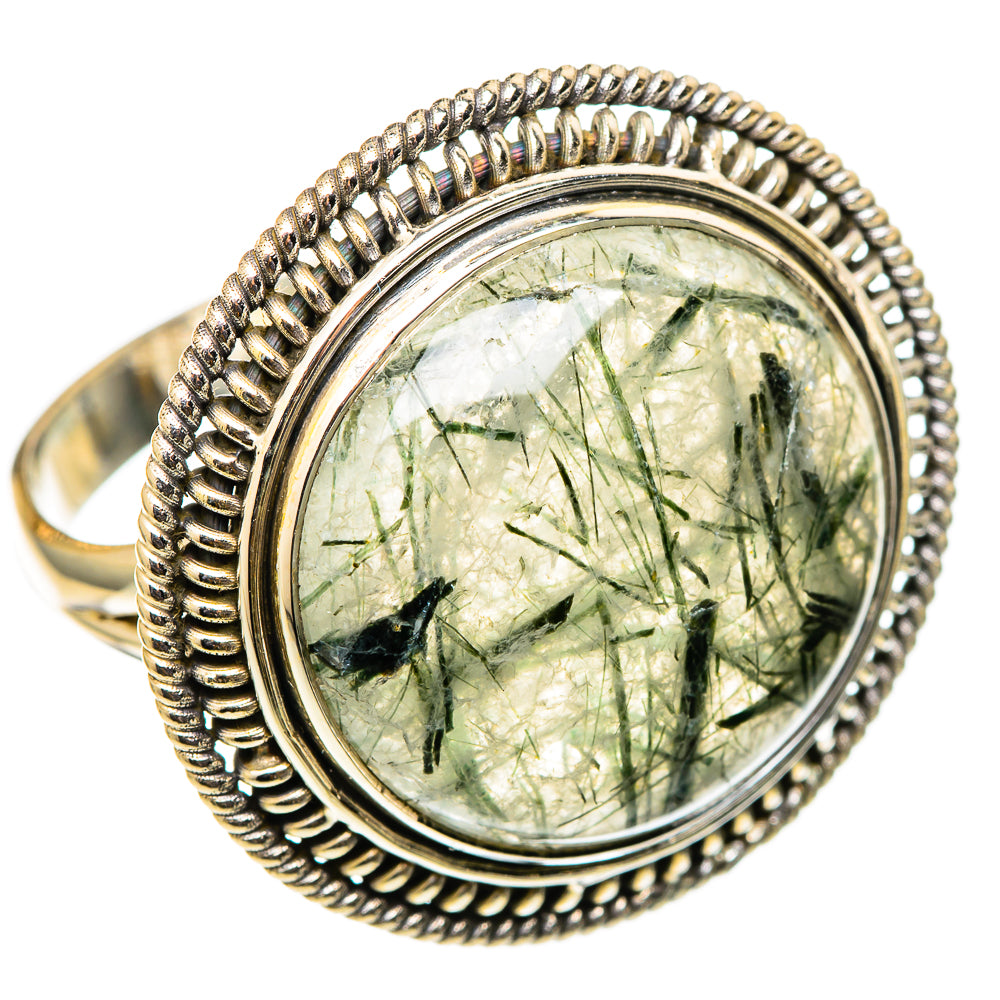 Tourmalinated Quartz Rings handcrafted by Ana Silver Co - RING101581 - Photo 2