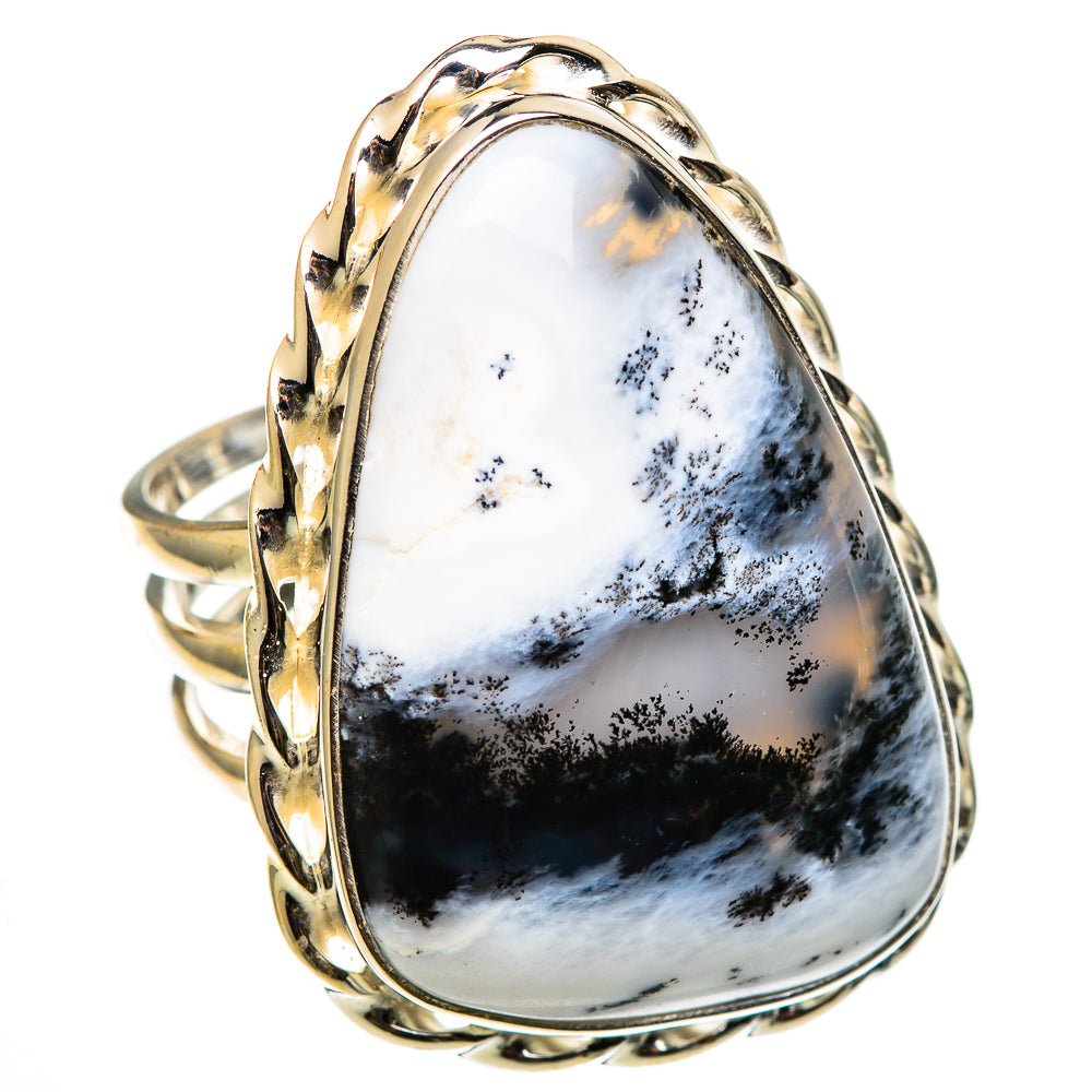 Dendritic Opal Rings handcrafted by Ana Silver Co - RING101583