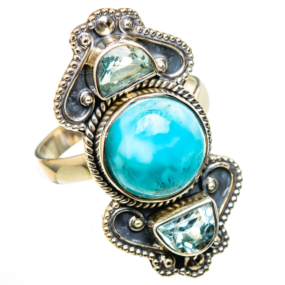 Larimar Rings handcrafted by Ana Silver Co - RING101587 - Photo 2