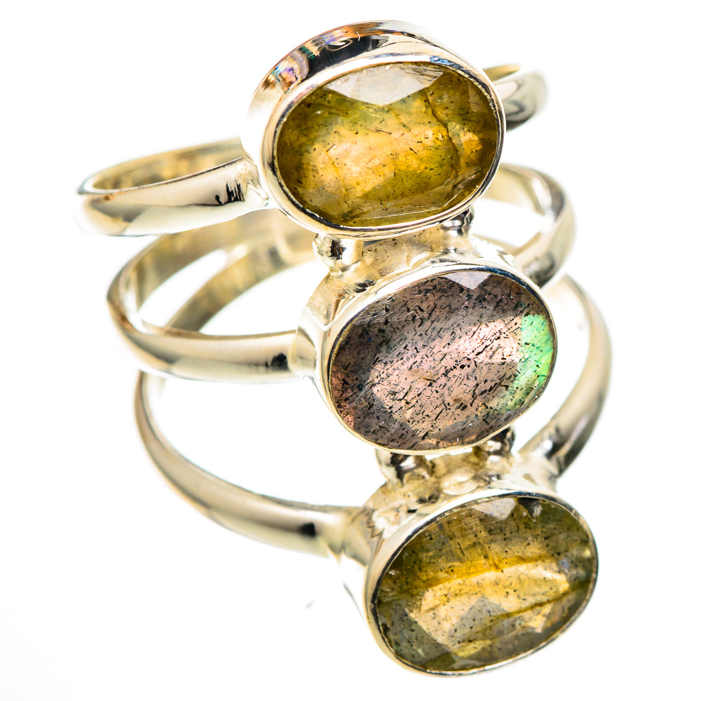 Labradorite Rings handcrafted by Ana Silver Co - RING101590