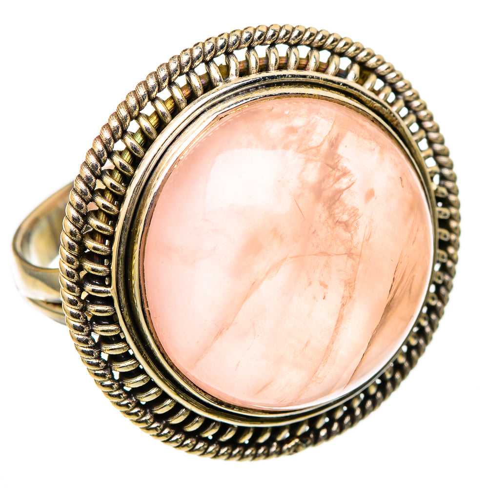 Rose Quartz Rings handcrafted by Ana Silver Co - RING101591 - Photo 2