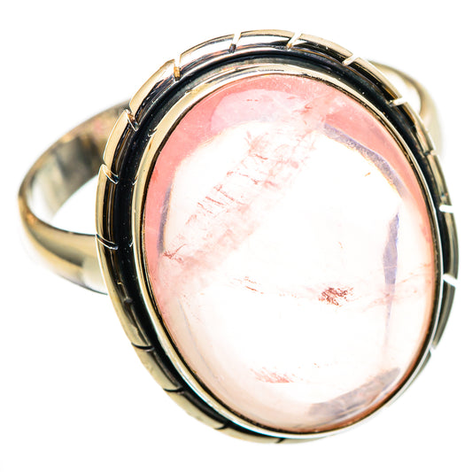 Rose Quartz Rings handcrafted by Ana Silver Co - RING101592