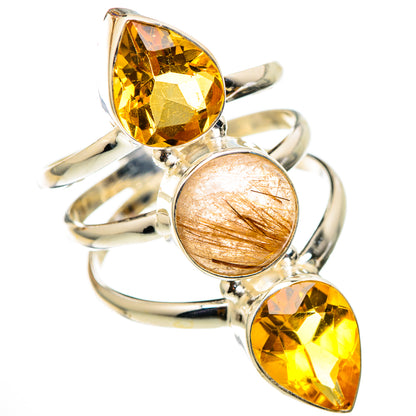 Rutilated Quartz Rings handcrafted by Ana Silver Co - RING101612
