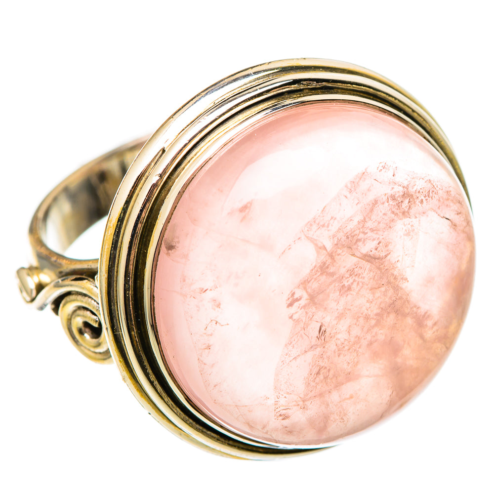 Rose Quartz Rings handcrafted by Ana Silver Co - RING101621 - Photo 2