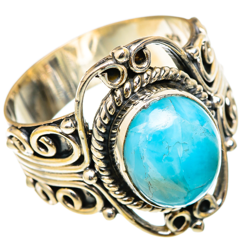 Larimar Rings handcrafted by Ana Silver Co - RING101632
