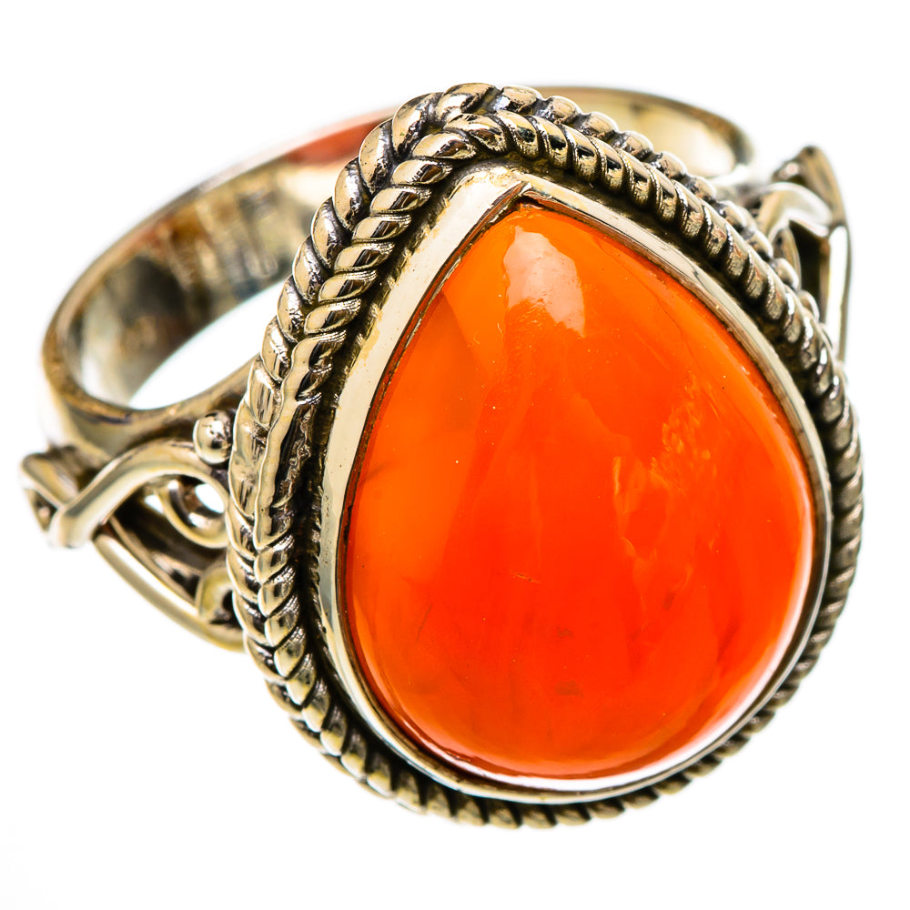 Carnelian Rings handcrafted by Ana Silver Co - RING101638