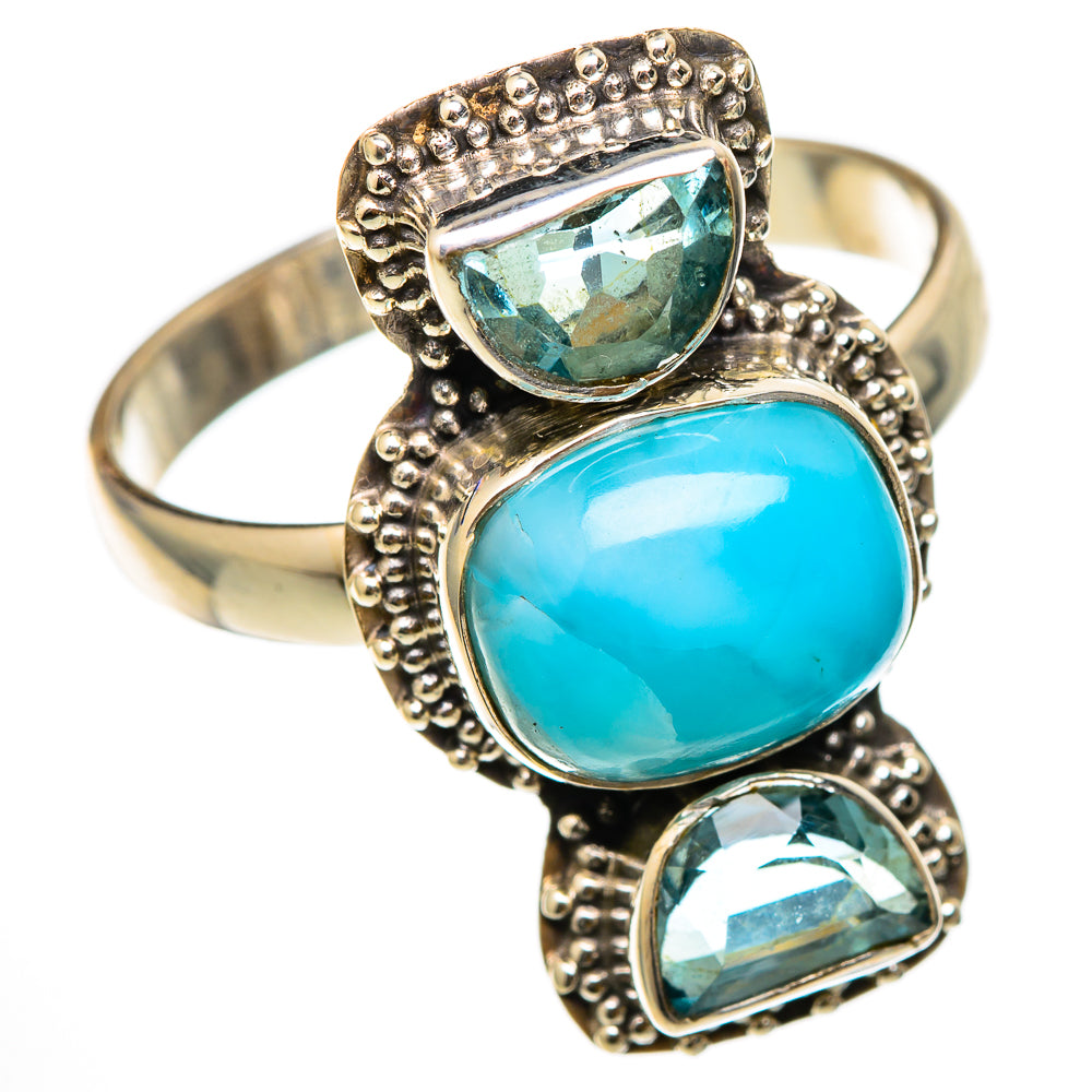 Larimar Rings handcrafted by Ana Silver Co - RING101657
