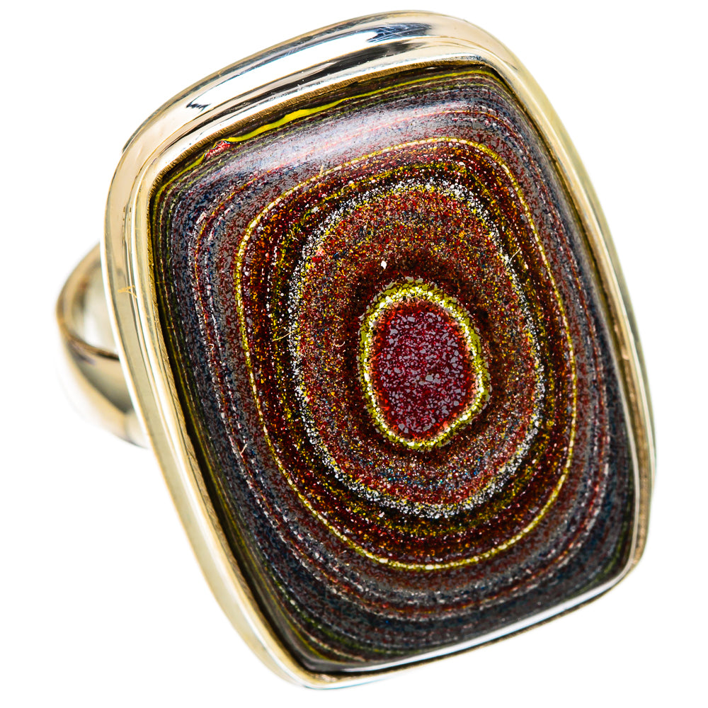 Fordite Rings handcrafted by Ana Silver Co - RING101662