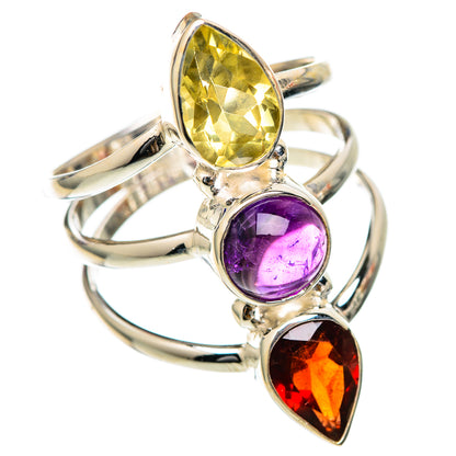 Garnet Rings handcrafted by Ana Silver Co - RING101679
