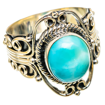Larimar Rings handcrafted by Ana Silver Co - RING101684