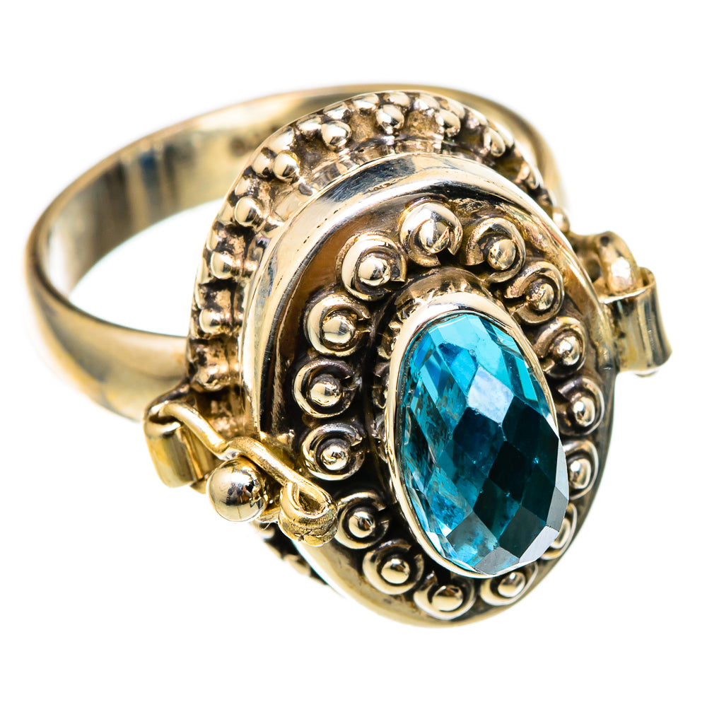 Swiss Blue Topaz Rings handcrafted by Ana Silver Co - RING101708