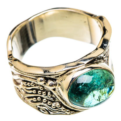 Green Tourmaline Rings handcrafted by Ana Silver Co - RING101725